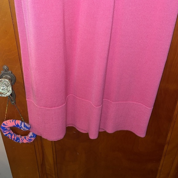 JCrew collared merino wool sweater dress; flamingo; Small; style BB375 - Picture 3 of 8